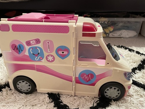 Vintage barbie ambulance - barbie,